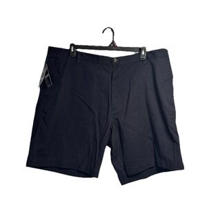 New Chaps Washed Twill Chino Shorts Men's 44‎ Navy Blue Preppy Casual 9" Inseam